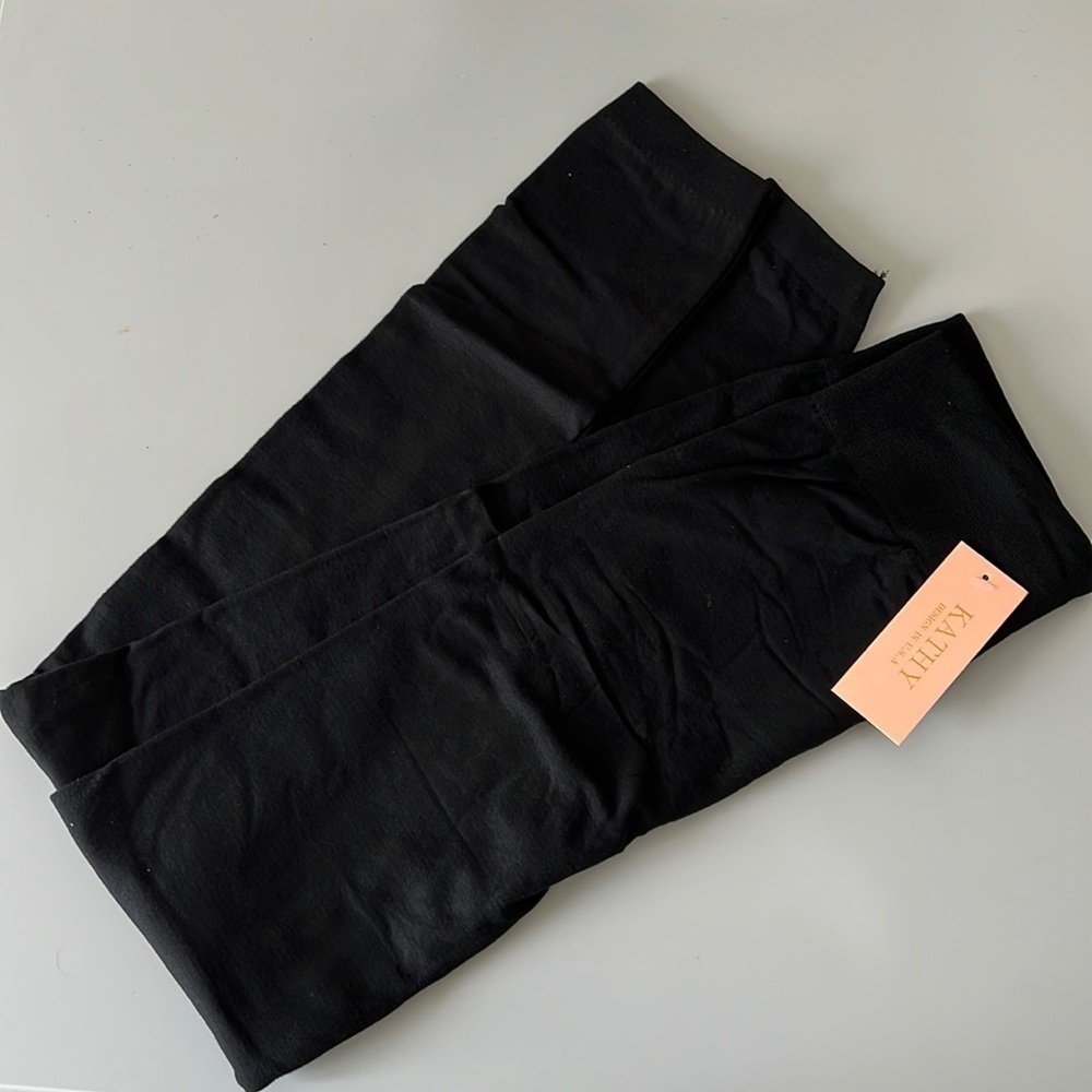 NWT Black Tummy Control Fleece Lined Leggings / One Size